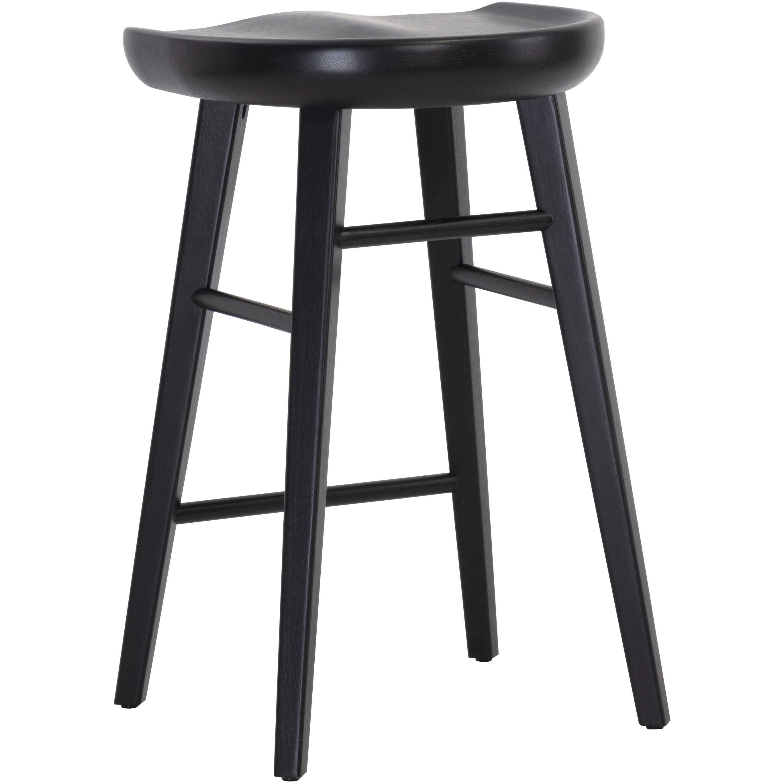 Dominic 26.5 inch Black Counter Stool
